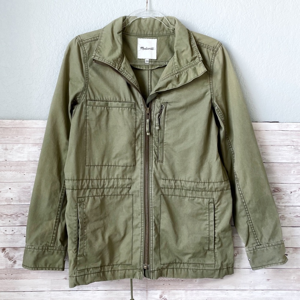 Madewell | Fleet Jacket Medium Olive Military Green - Picture 4 of 9